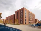 Artist impression showing an external view of the new development