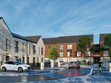 Artists impression of a new housing development
